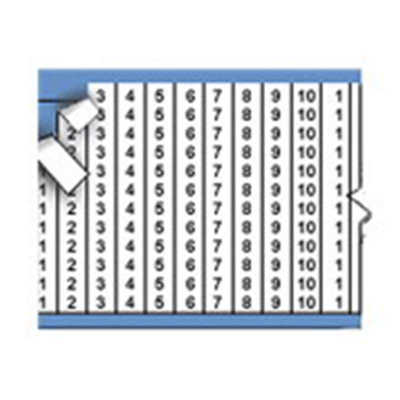 Brady Solid Numbers Wire Marker, Legend "1", 25/package